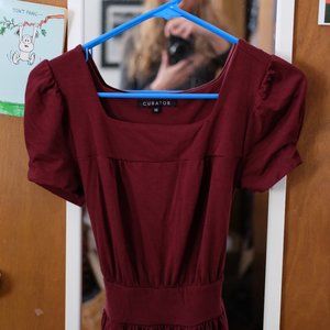 Curator SF red knit dress XS